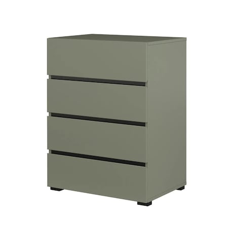 Komoda CROSS 4S 60cm zielona/czarna