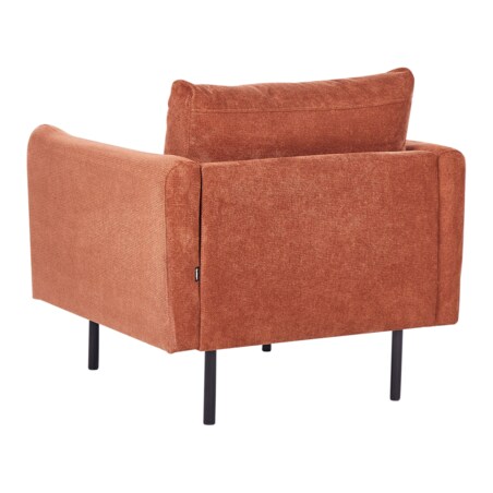 Zestaw wypoczynkowy z otomaną tapicerowany złoty brąz VINTERBRO