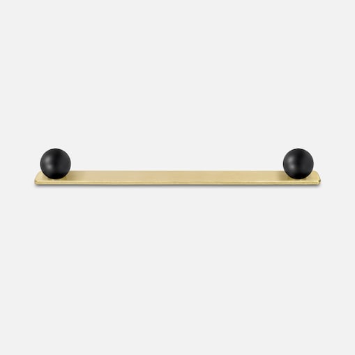 ZOE uchwyt dwupunktowy mosiężny szczotkowany