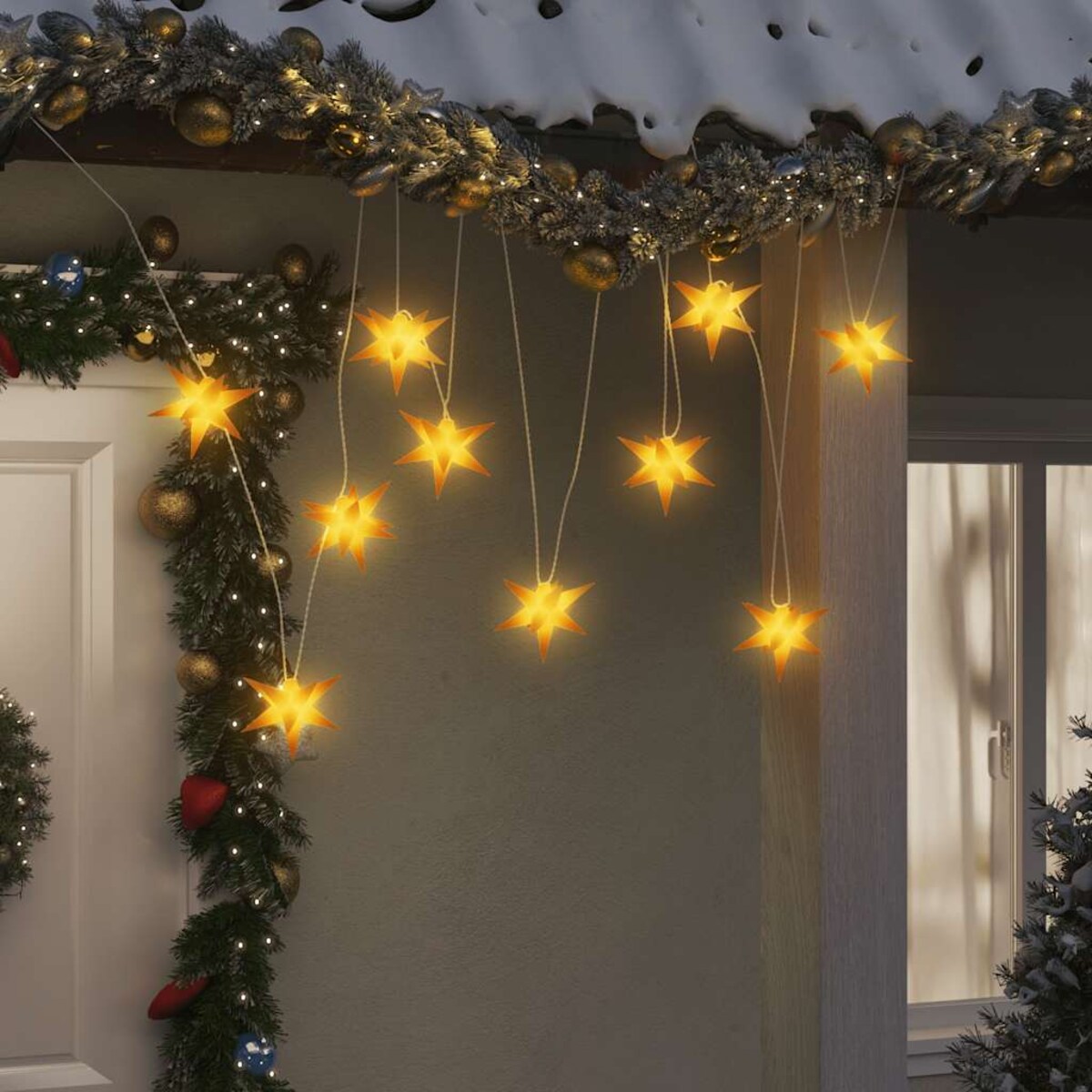 vidaXL Sznur świecących lampek, 10 LED, żółte, 10 cm