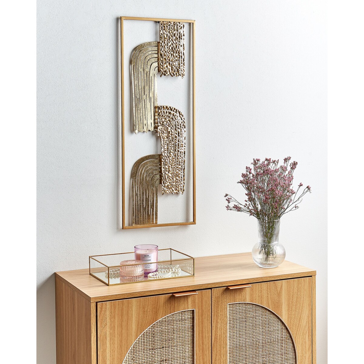 Dekoracja ścienna złota THULIUM