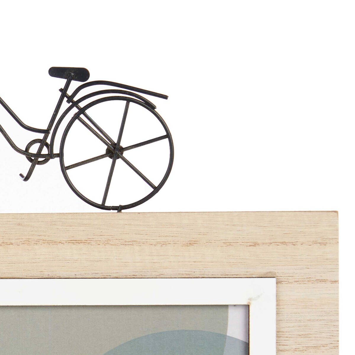 Stojąca ramka na 2 zdjęcia, ozdobny napis i rower