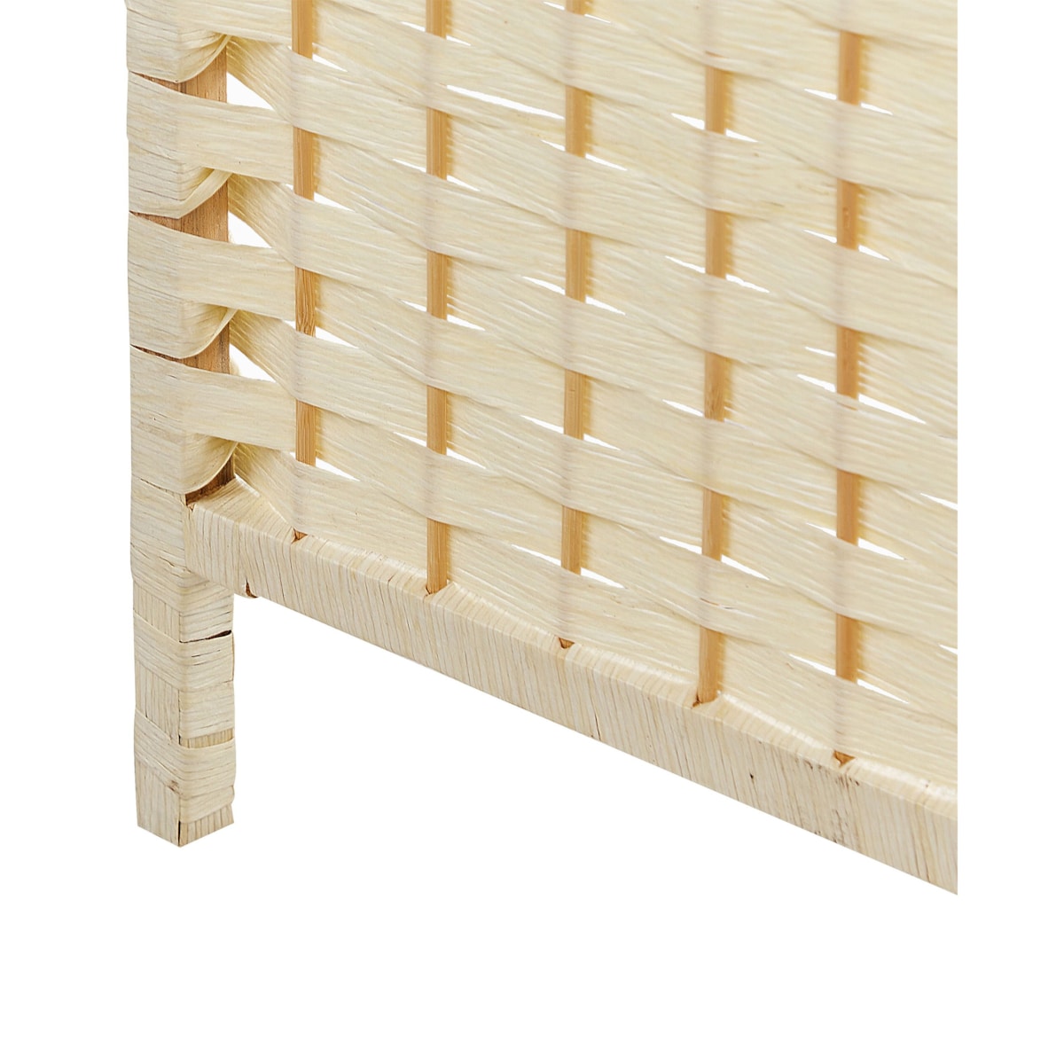 4-panelowy parawan pokojowy LAPPAGO Jasnobeżowy 163 cm 170 cm