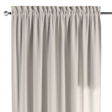 Zasłona na kanale z grzywką 1 szt. 130x245 melanż szaro-beżowy