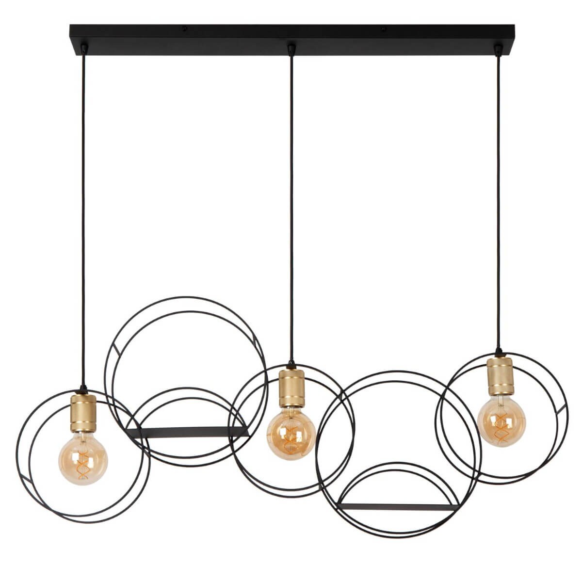 Wisząca lampa okręgi Circle 21425/03/30 Lucide nad stół złota czarna