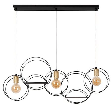 Wisząca lampa okręgi Circle 21425/03/30 Lucide nad stół złota czarna
