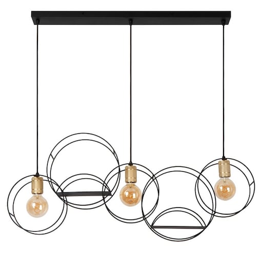 Wisząca lampa okręgi Circle 21425/03/30 Lucide nad stół złota czarna