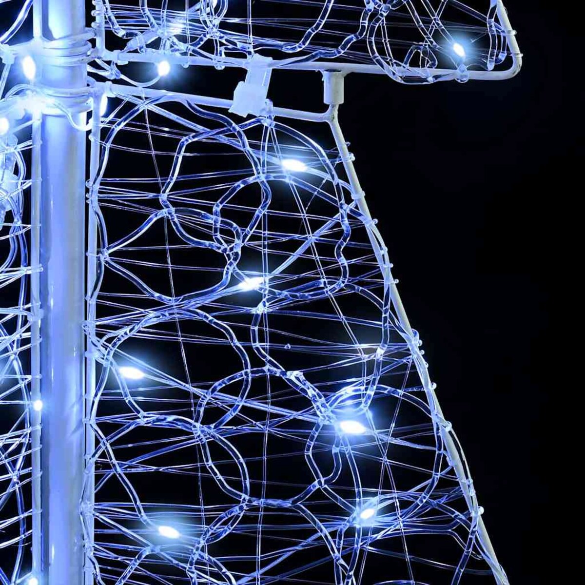 vidaXL Choinka z 100 diodami LED Zimna Biała 120 cm Akryl