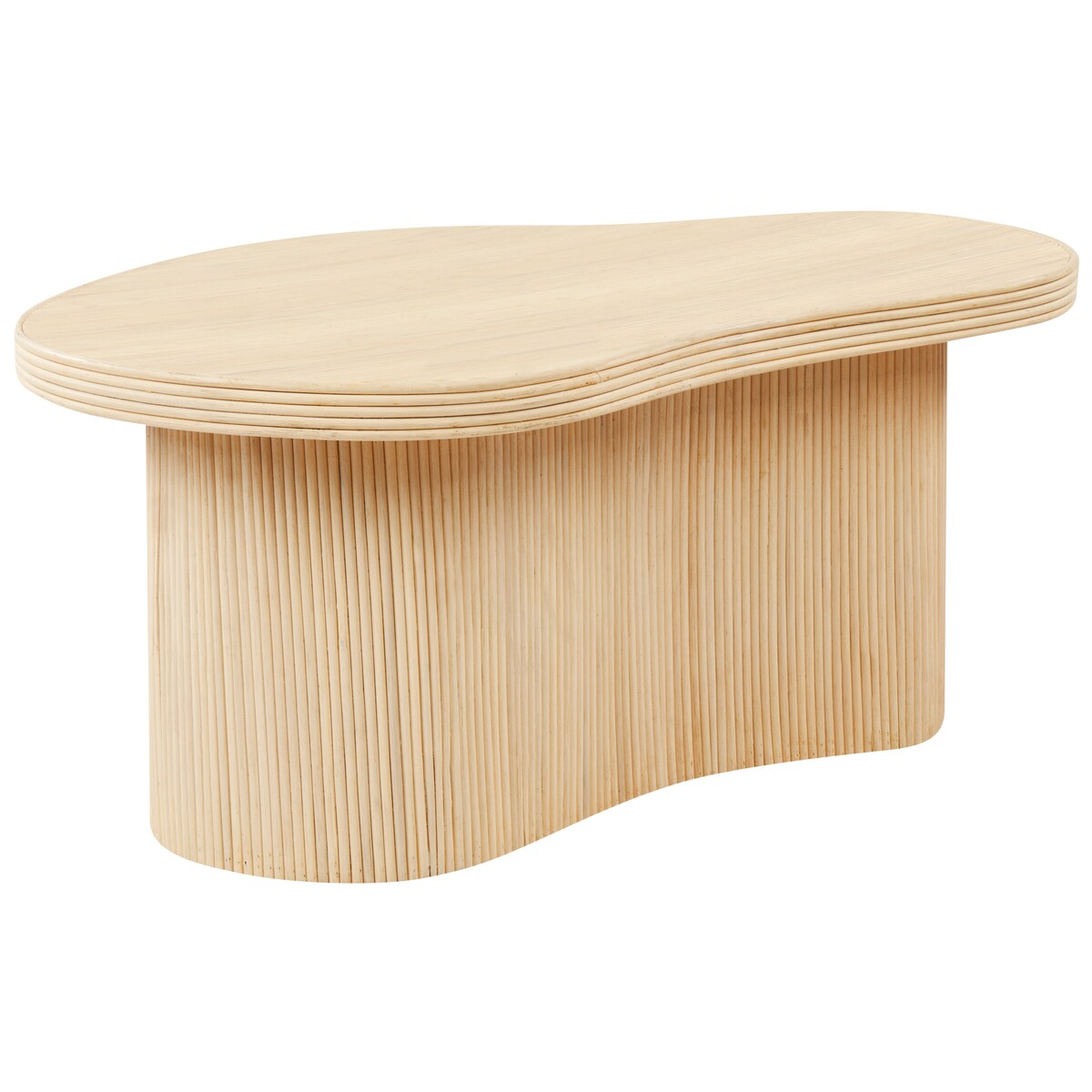 Zestaw 2 stolików kawowych SALANTI Rattan Naturalny ze schowkiem