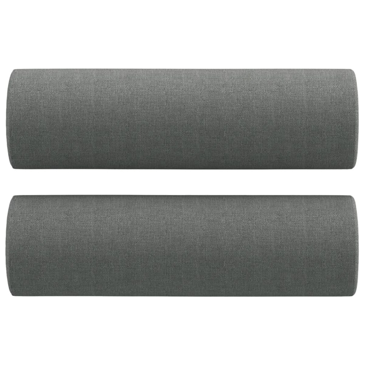 vidaXL 2-osobowa sofa z poduszkami, ciemnoszara, 140 cm, tkanina