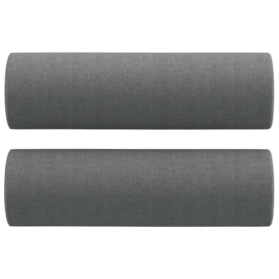 vidaXL 2-osobowa sofa z poduszkami, ciemnoszara, 140 cm, tkanina