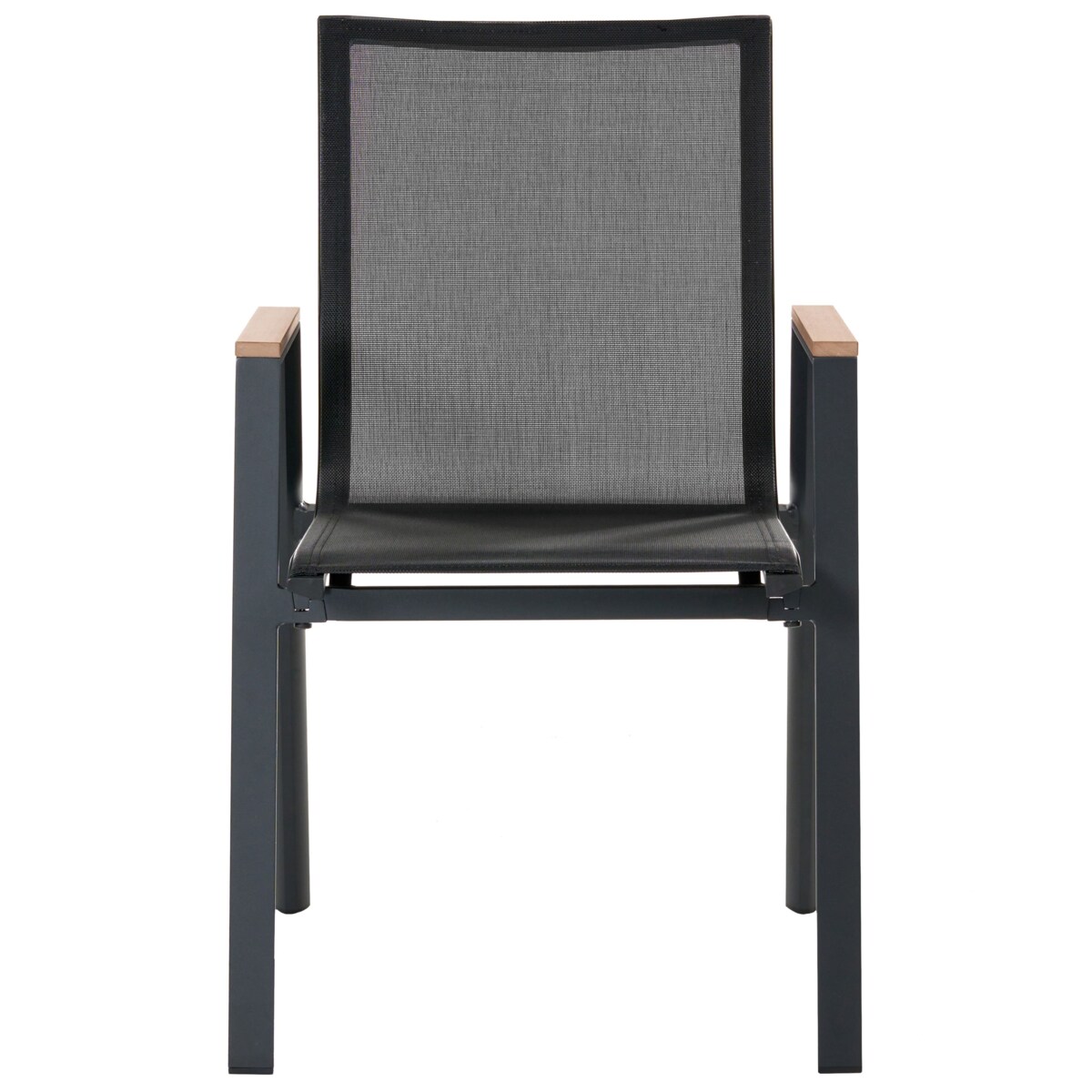 Zestaw ogrodowy dla 4 osób TIANO Metal Czarny