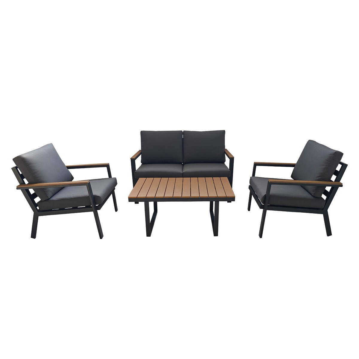 Zestaw Mebli Ogrodowych Komplet 2X Krzesło Sofa Stolik Na Taras Balkon Duży