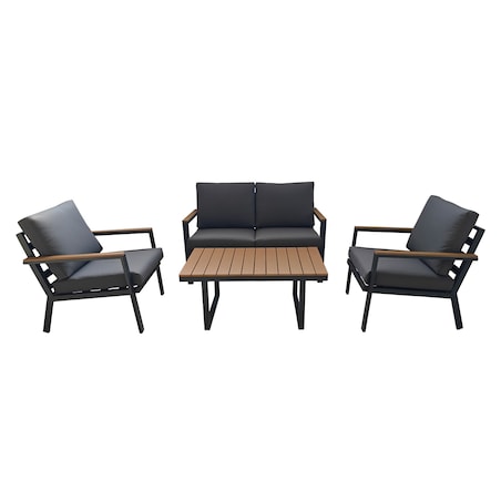 Zestaw Mebli Ogrodowych Komplet 2X Krzesło Sofa Stolik Na Taras Balkon Duży