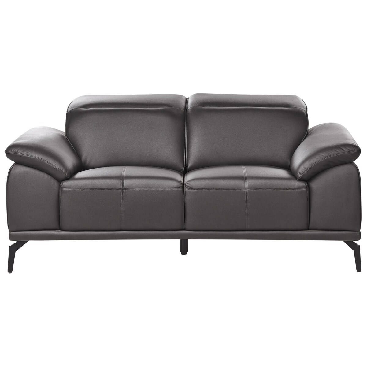 Komplet wypoczynkowy dla 6 osób VEJEN Ekoskóra Czarny