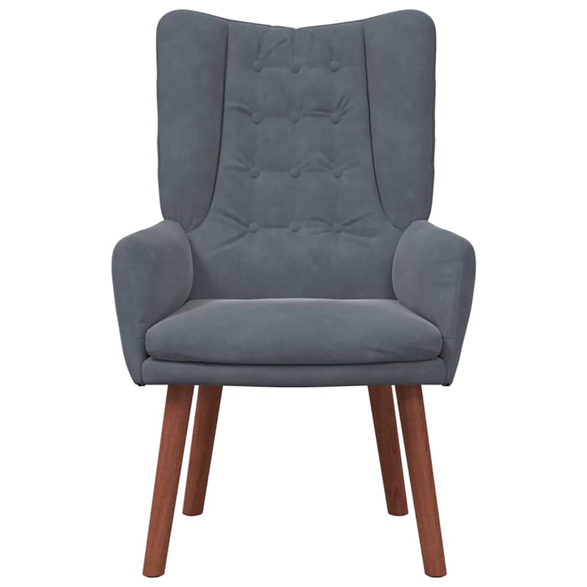 vidaXL Fotel relaksacyjny ciemno szary 63 x 67 x 94 cm Aksamit