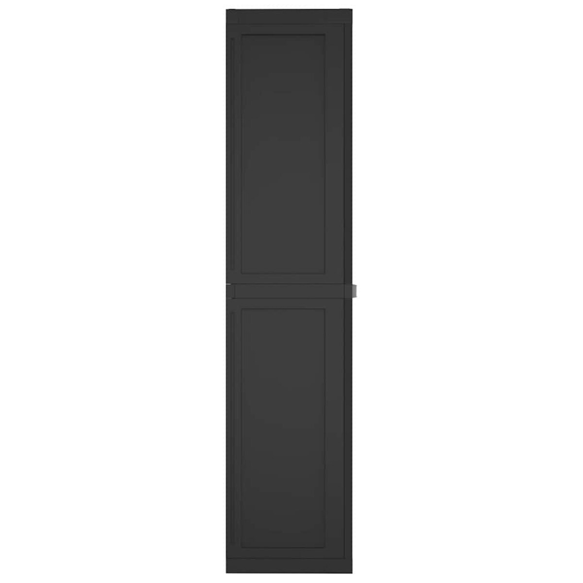 vidaXL Szafka ogrodowa, czarna, 97x37x165 cm, PP