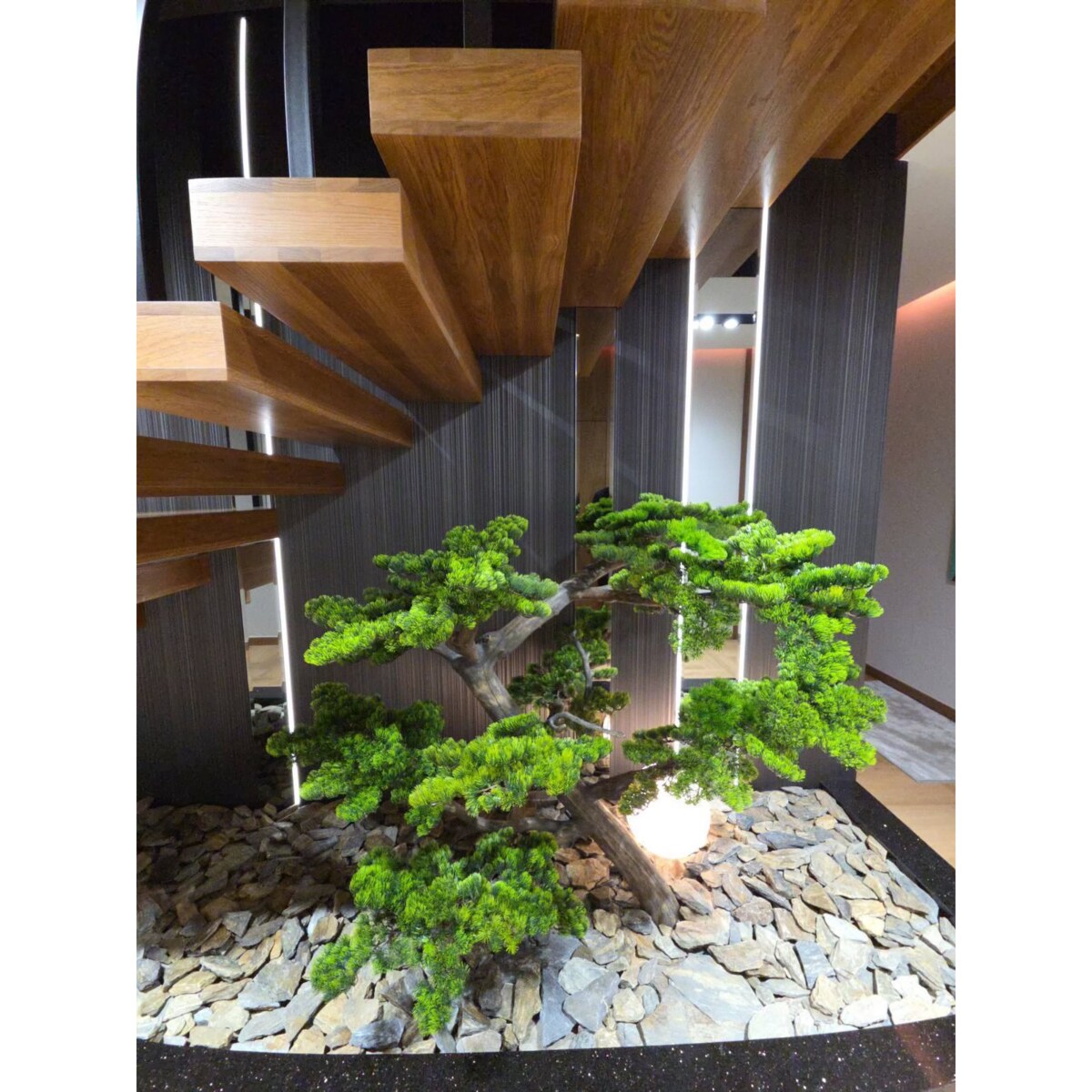 Bonsai na naturalnym pniu 150 cm.