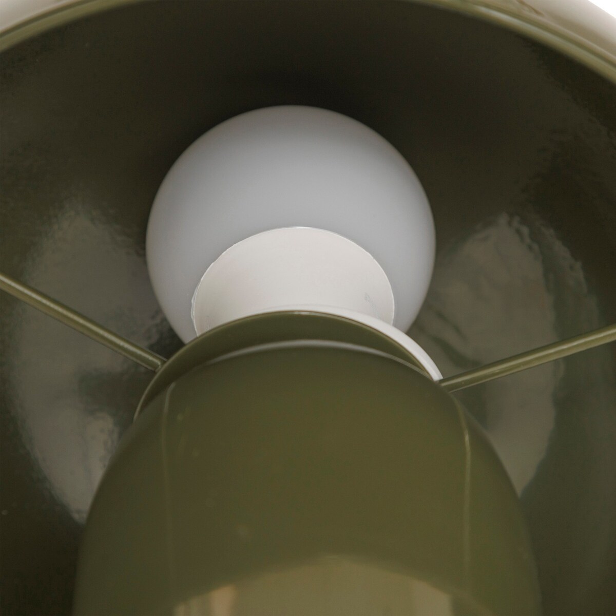 Lampa stołowa grzybek 24,5x20x20 cm FUNGO oliwkowy