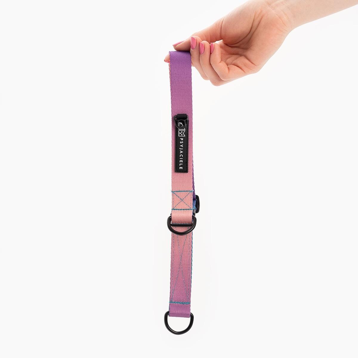 Obroża półzaciskowa dla psa lub kota "Under my ombrella" TURKUS - Szerokość taśmy: 38mm, Rozmiar: XL