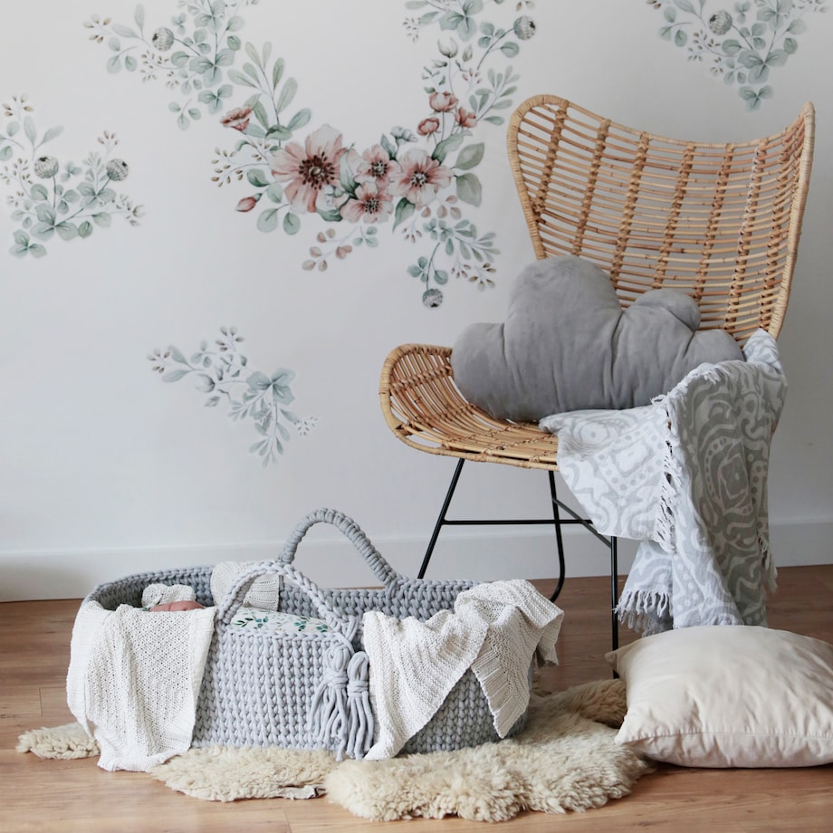 Kosz Mojżesza Happy Moses - Jasnoszary