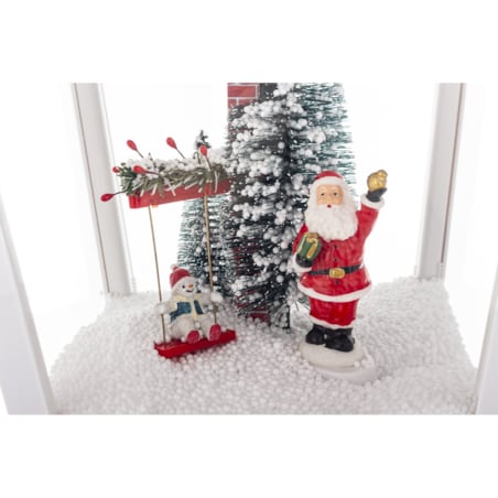 Latarnia świąteczna LED 185x37,5 cm MAYAK biała z pozytywką