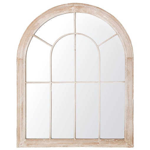 Lustro ścienne EMBRY 69 cm 88 cm Metal Beżowy