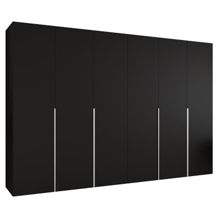 Szafa uchylna otwierana ALICANTE 1 300 wys. 202 cm Czarny + u. Kaszmir