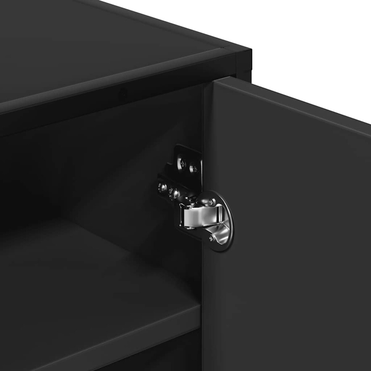 vidaXL Stojak na buty, czarny, 48x38x97,5 cm, materiał drewnopochodny