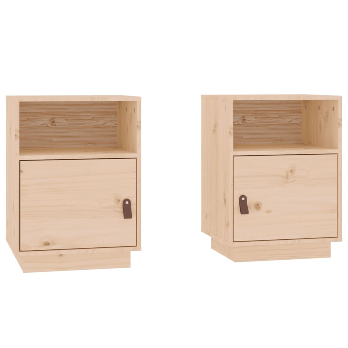 vidaXL Szafki nocne, 2 szt., 40x34x55 cm, lite drewno sosnowe