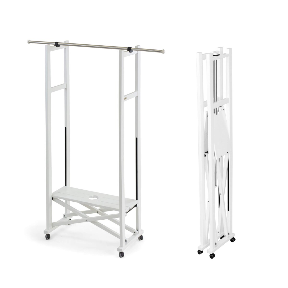 ARREDAMENTI ELIOS Stojak na ubrania - 37 x 78 cm, Biały