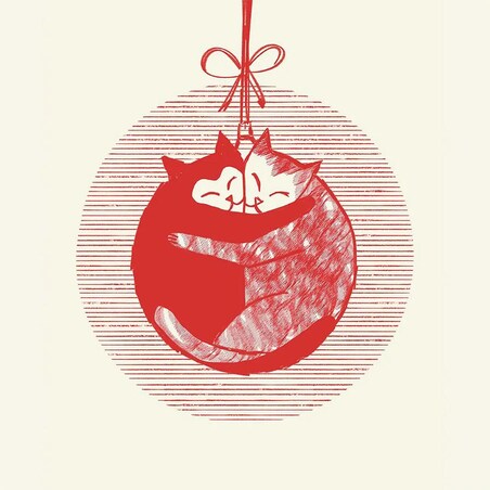 Serwetki świąteczne - merry kittens (2szt.)