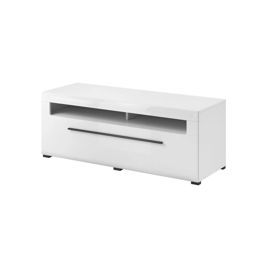 Szafka RTV TULSA 2S 140 biała połysk