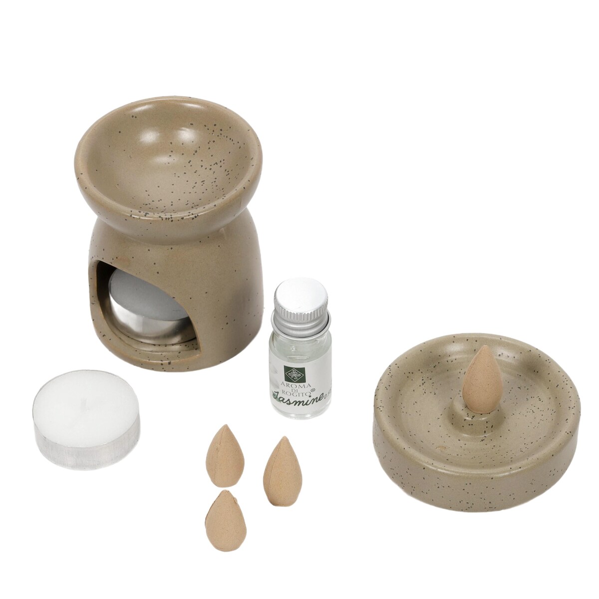 Kominek zapachowy + kadzidła HAPO, 9 elementów