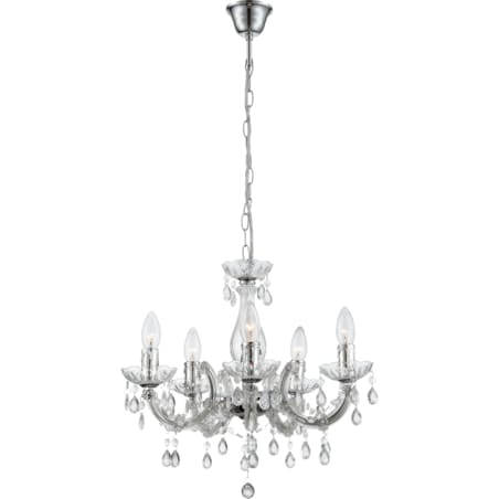 Wisząca lampa Cuimbra 63116-5 do jadalni kryształki chrom