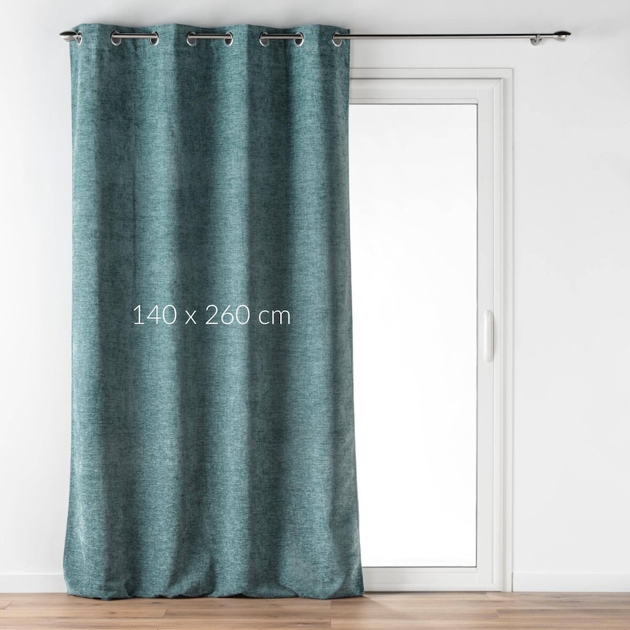 Zasłona na przelotkach, welurowa, VERRA, 140 x 260 cm