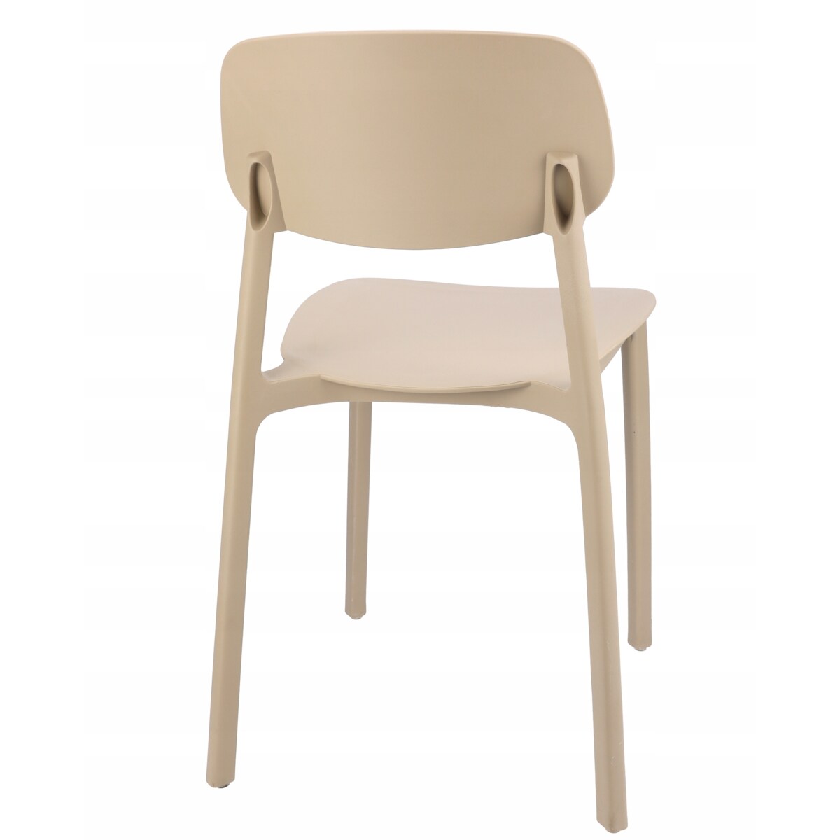 Krzesło ogrodowe plastikowe LARA beżowe