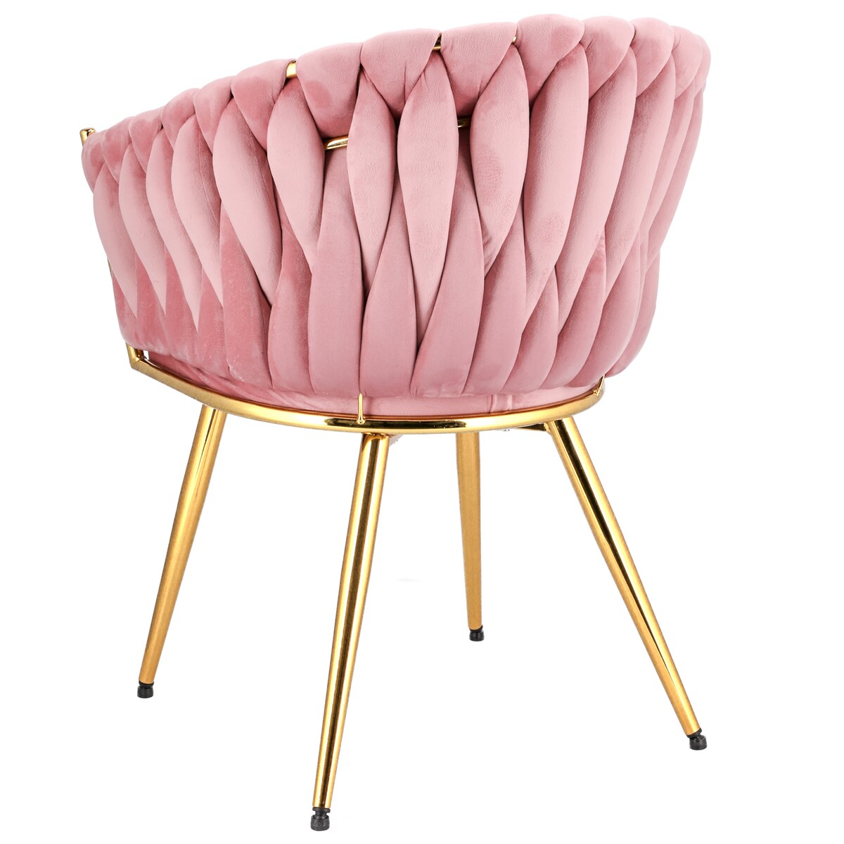 Krzesło MOLTO różowe nogi złote