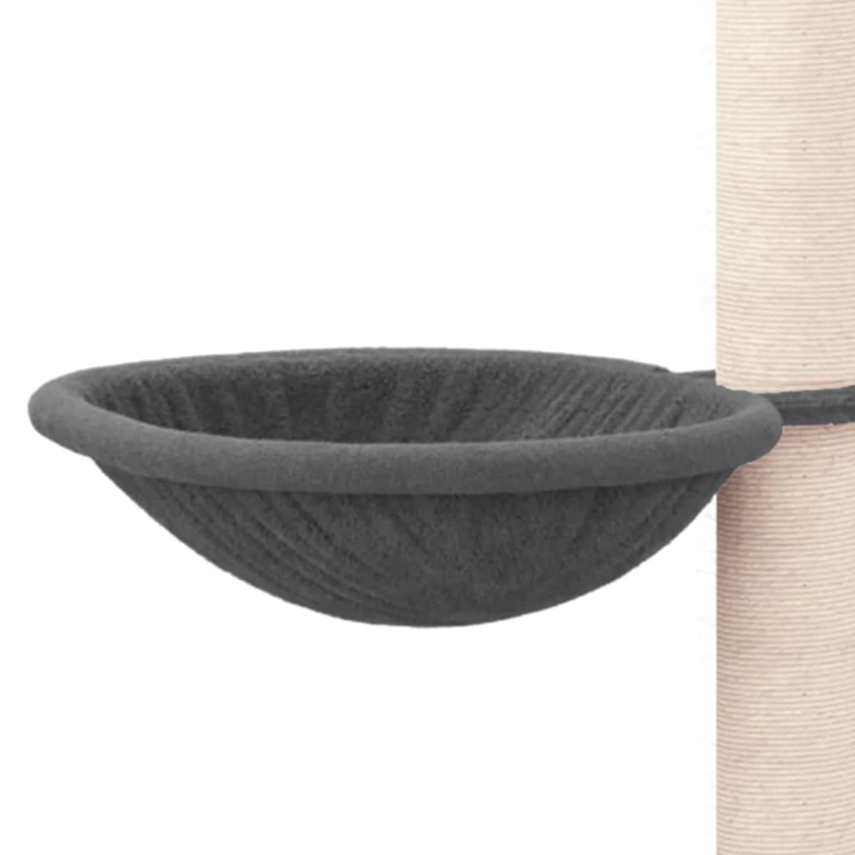 vidaXL Drapak dla kota z sizalowymi słupkami, ciemnoszary, 94,5 cm