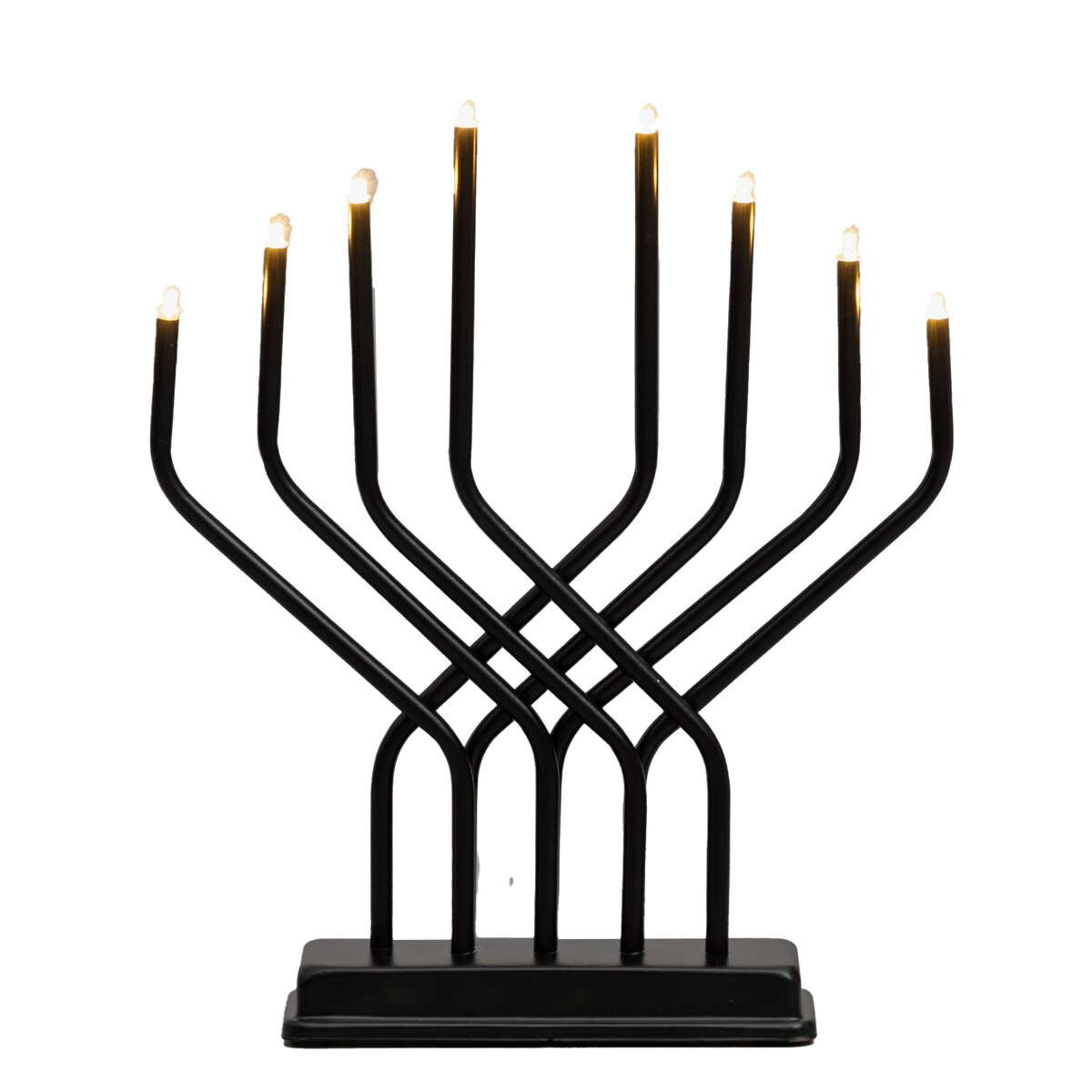 Świecznik adwentowy LED, 8 lampek, 32 x 27 cm