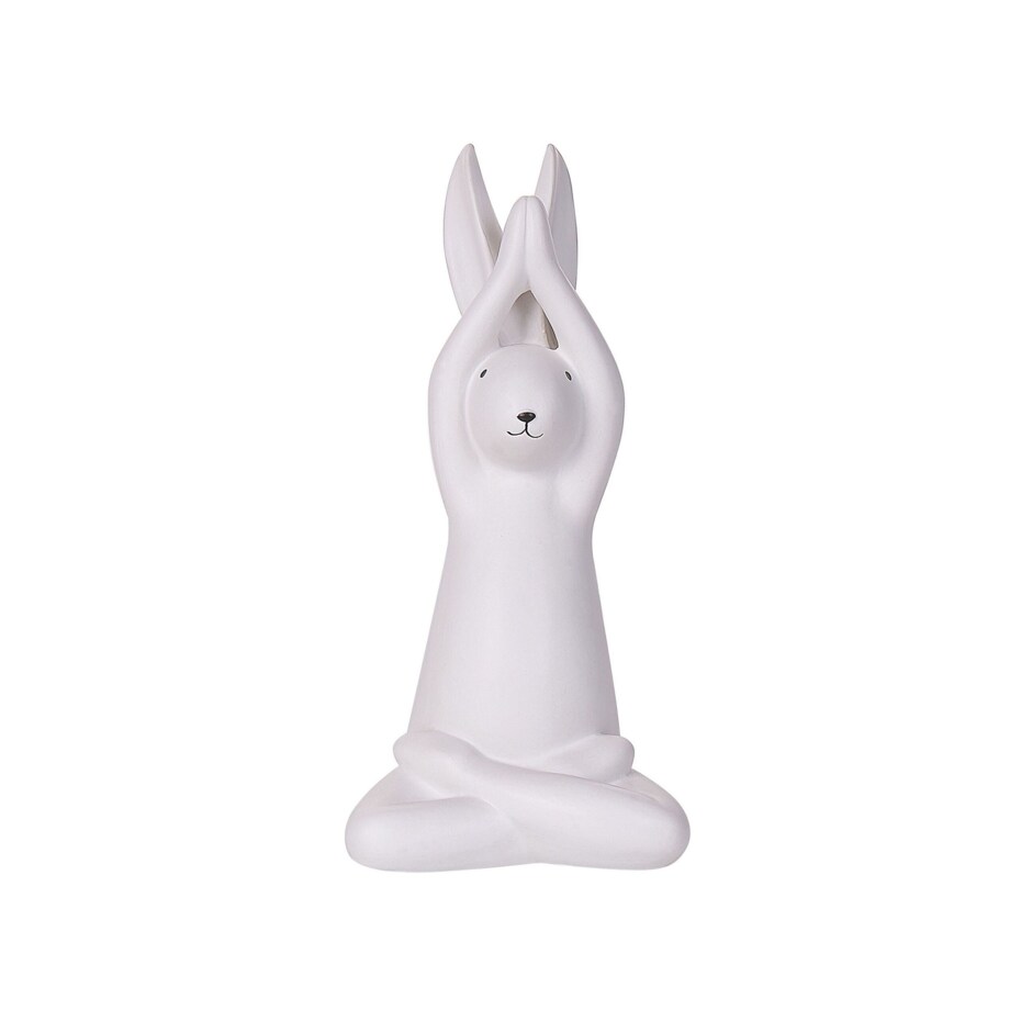 Zestaw 3 figurek dekoracyjnych zając biały BREST