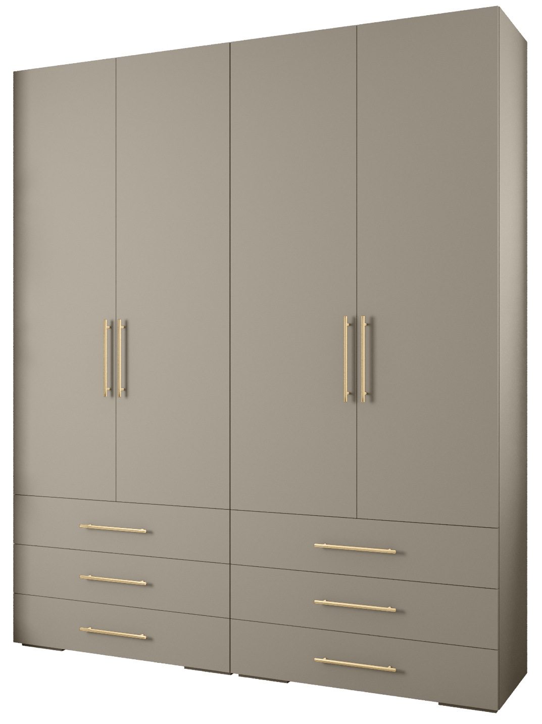 Garderoba wysoka do przedpokoju INOVA 3 Z16 kaszmir+czarny