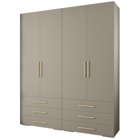 Garderoba wysoka do przedpokoju INOVA 3 Z16 kaszmir+czarny