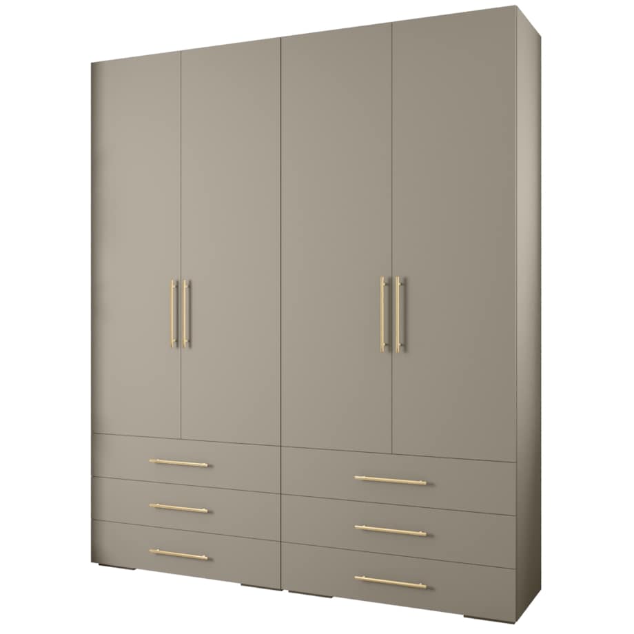 Garderoba wysoka do przedpokoju INOVA 3 Z16 kaszmir+czarny