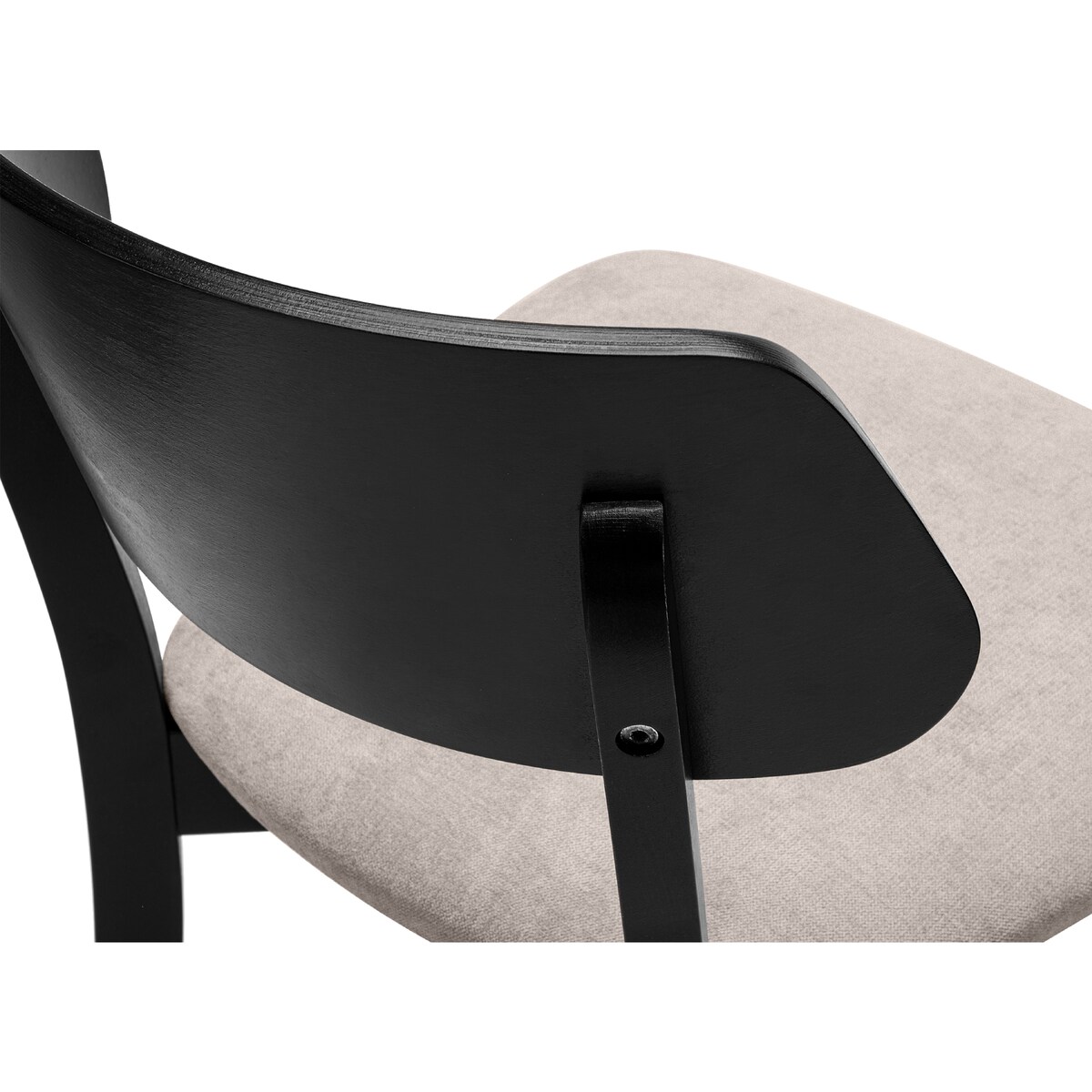 KONSIMO VINIS nowoczesne krzesła drewniane 2 sztuki w kolorze beżowym