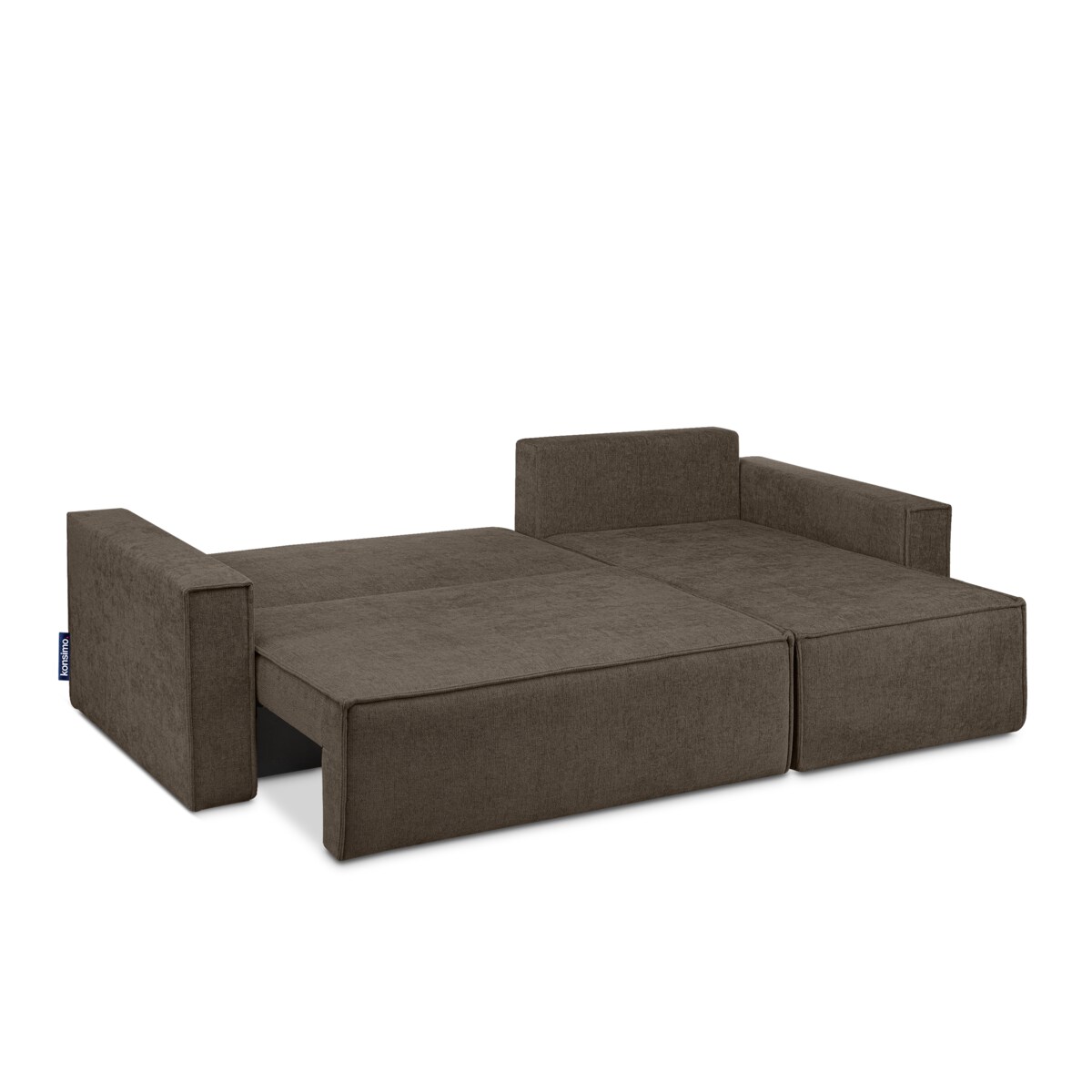 KONSIMO NAPI II Narożnik lewy/prawy, kolor brązowy
