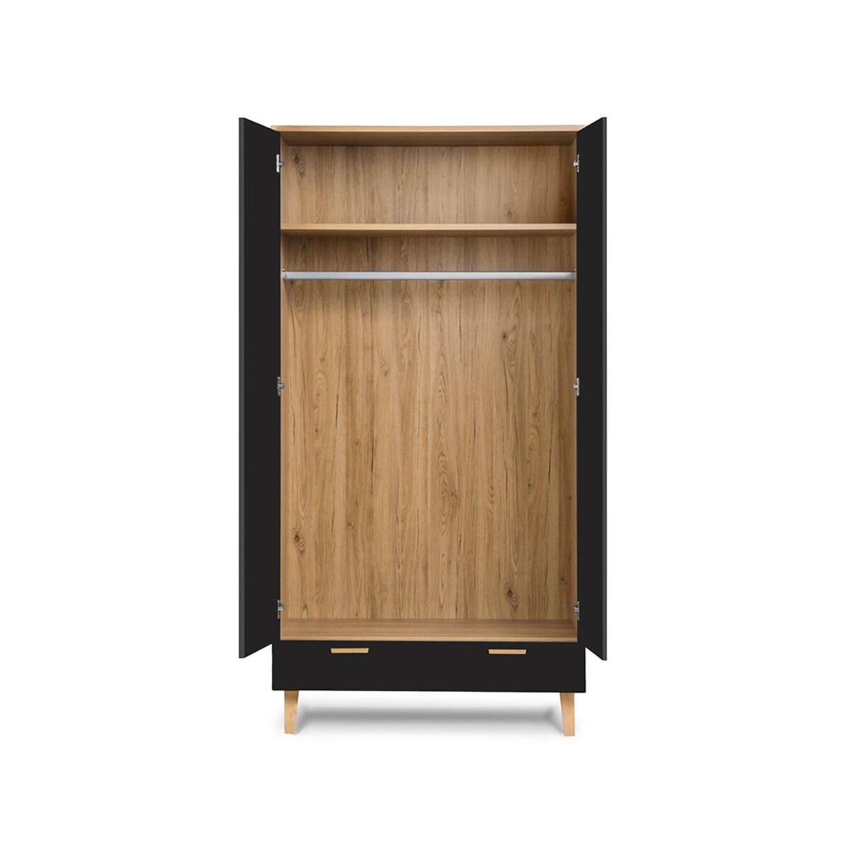 KONSIMO FRISK Czarna szafa skandynawska