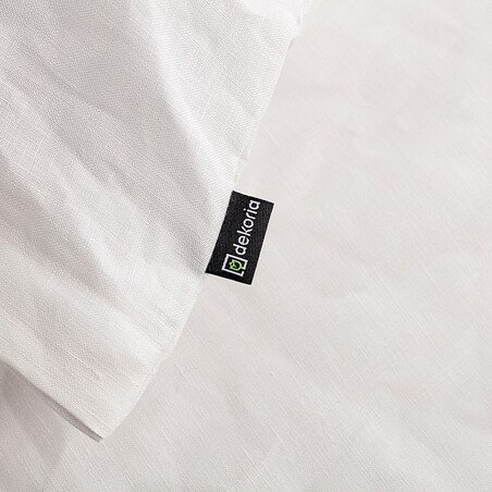 Komplet pościeli lnianej Linen 200x200cm white, 200 x 200 cm / 2 poszewki 60 x 50 cm