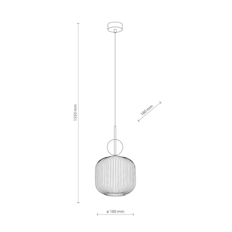 Lampa Wisząca Tk Lighting Sophia Big Koniakowy Klosz Zielona Kulka E27
