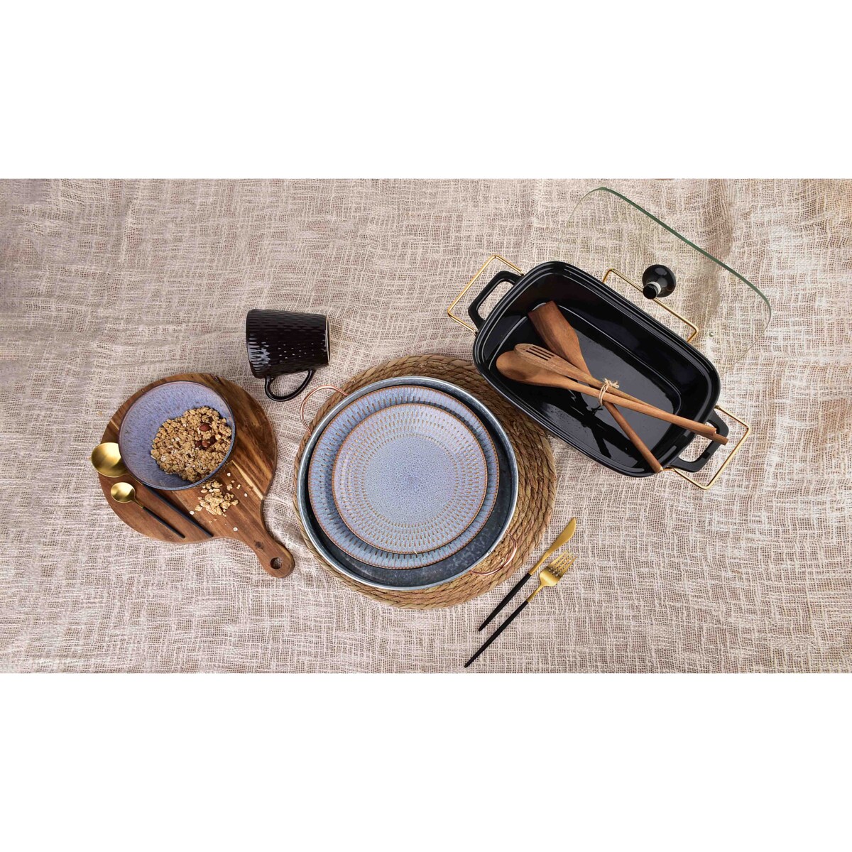 ERICA GREY Talerz deserowy 21,5xh2,5cm